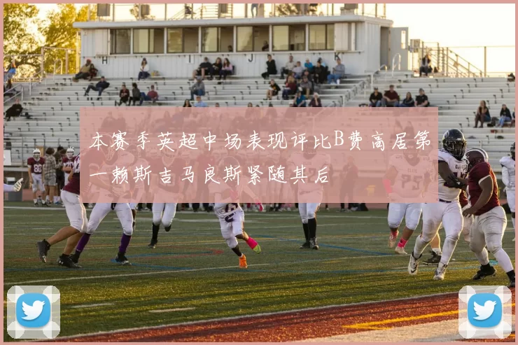 本赛季英超中场表现评比B费高居第一赖斯吉马良斯紧随其后